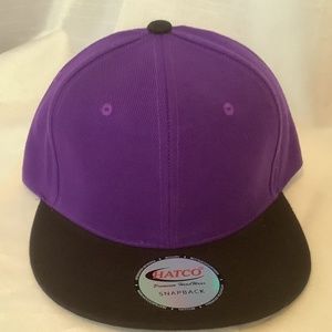 Purple and Black Hat